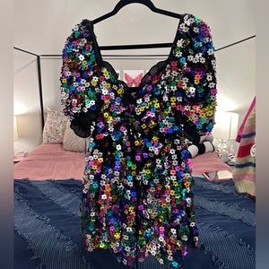Buddy Love Sequined Babydoll Dress
